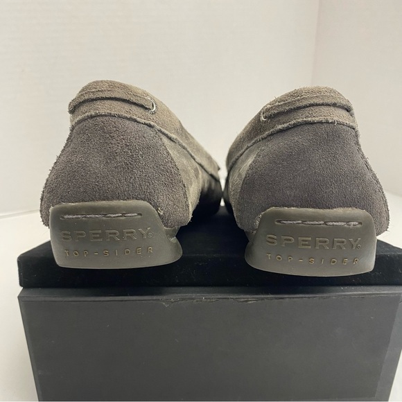 Sperry Top-Sider Suede Studded Penny Loafers Gray Women’s 8M - Picture 7 of 15